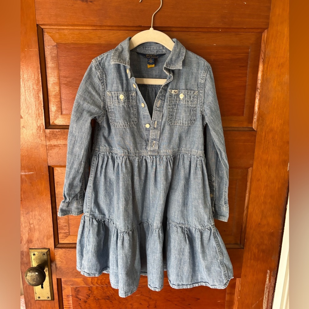 Polo by Ralph Lauren Light Blue Denim Shirt Dress